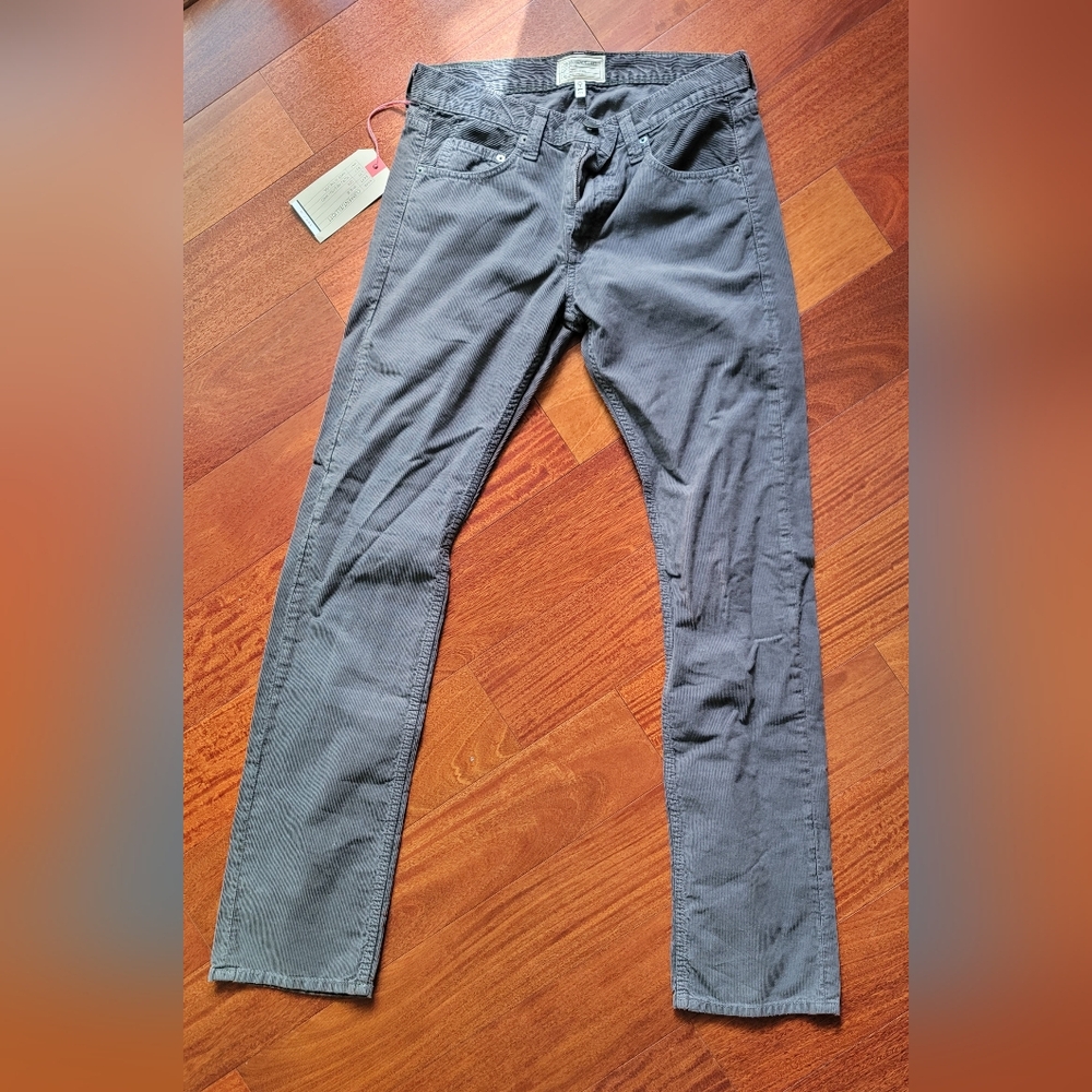 Current/Elliott Charcoal Corduroy Pants